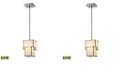 ELK Lighting Cubist Collection 1 light mini pendant in Brushed Nickel - LED Offering Up To 800 Lumens (60 Watt Equivalent)
